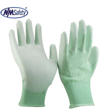 NMSAFETY Coloful PU coated working gloves for gardening